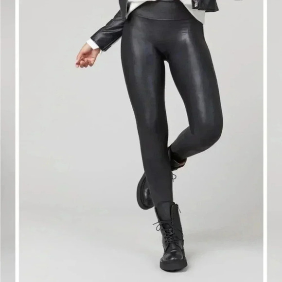 Spanx Faux Leather Leggings - Picture 1 of 10
